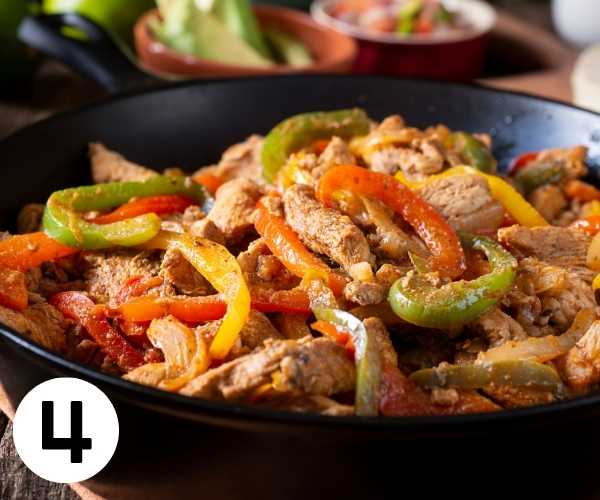 chicken fajitas