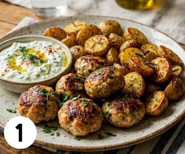 greek chicken meatballs