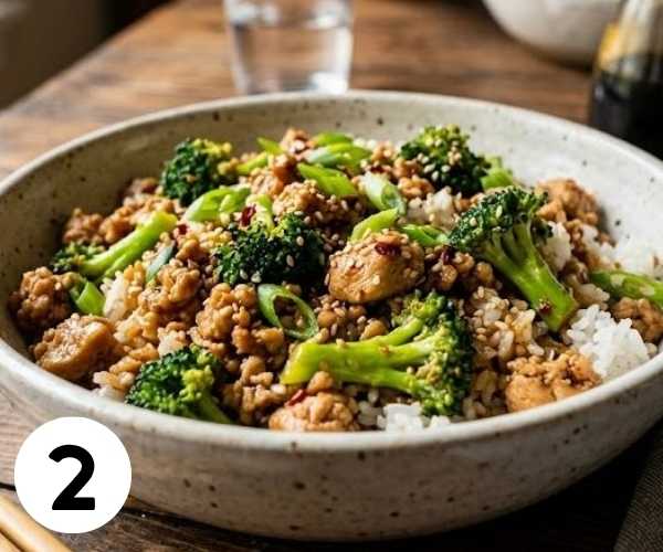 ground chicken stir fry