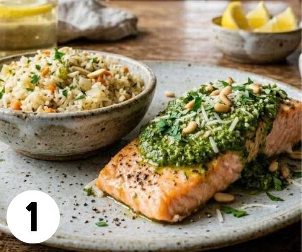 pesto salmon