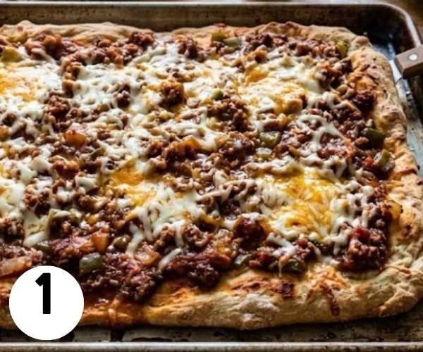 sloppy joe pizza