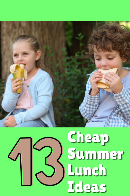 If you're trying to save money this summer, try one of these 13 cheap summer lunch ideas that you can eat at home or take on the go!
