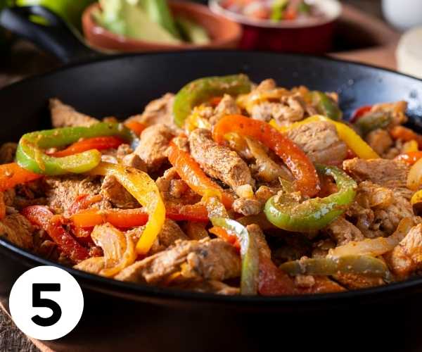 chicken fajitas