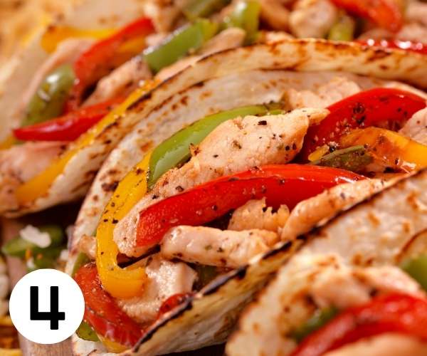 chicken fajitas