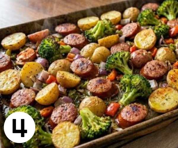 kielbasa sheet pan