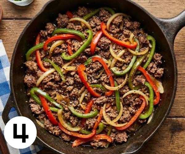 ground beef fajitas