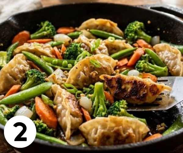 potsticker stir fry