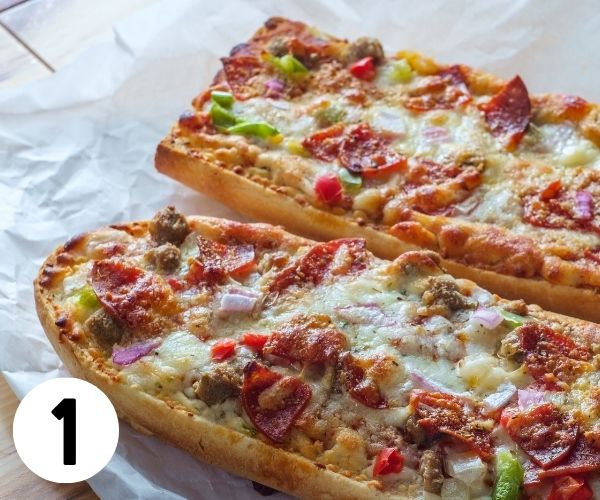 garlic bread pizza