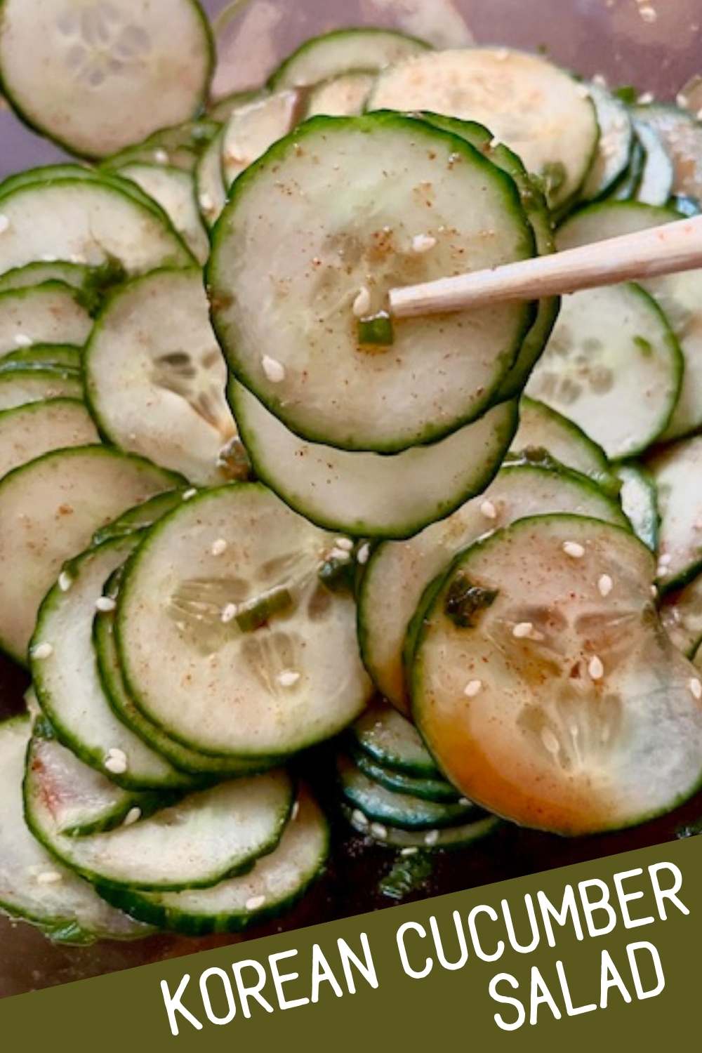 Try something new with this Korean cucumber salad recipe! It's a bit spicy, a bit sweet, and a bit tangy. The cucumbers are great on their own or alongside a stir fry!