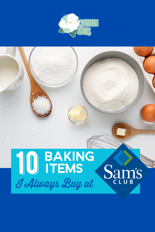 If you enjoy baking like I do, be sure to check out Sam's for ingredients. Here are the 10 baking items I always buy at Sam's!