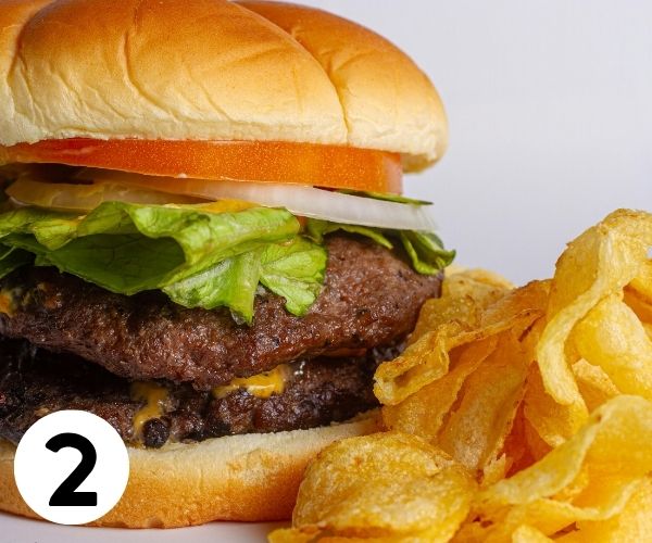 burger chips