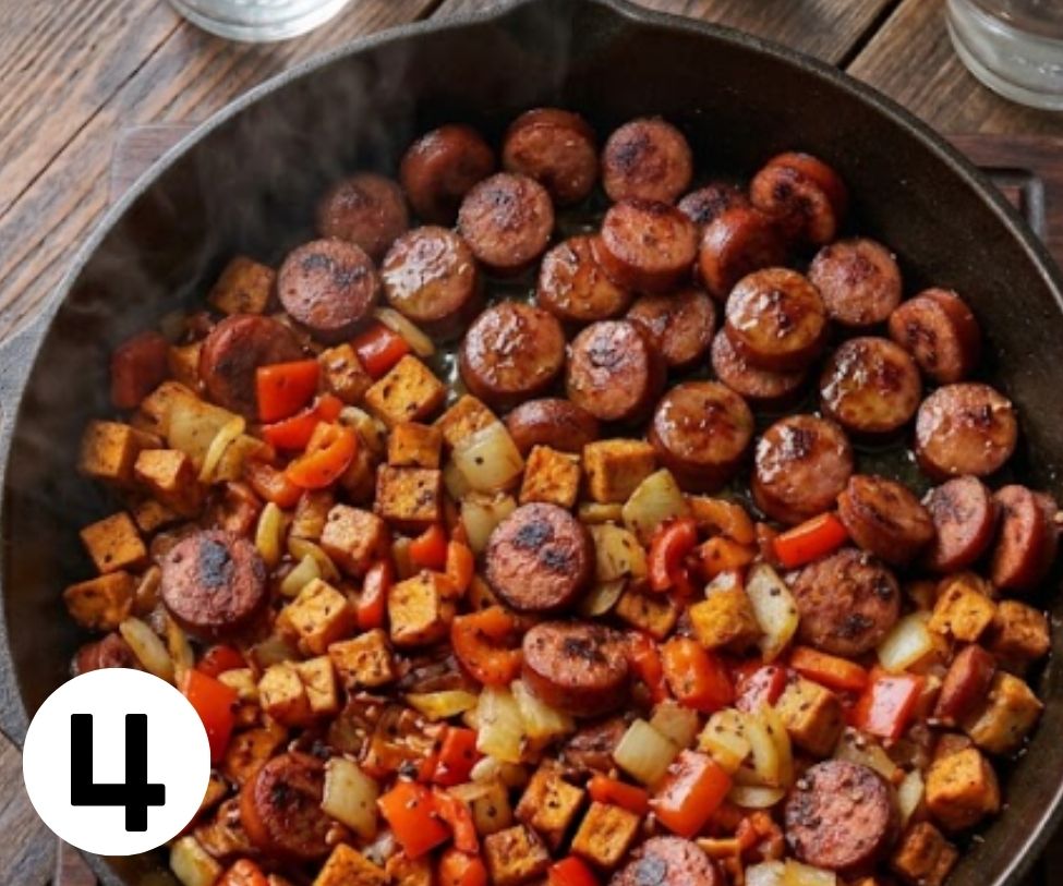 sweet potato sausage skillet