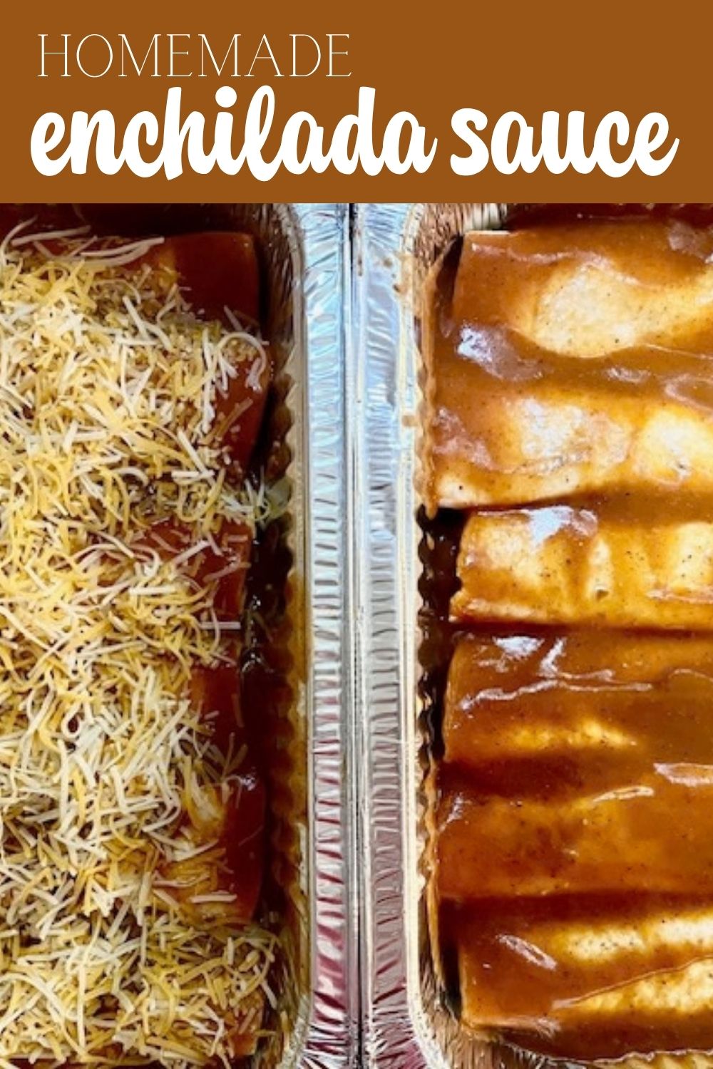 This easy enchilada sauce recipe does not take long at all to make and tastes WAY better than the store bought versions!