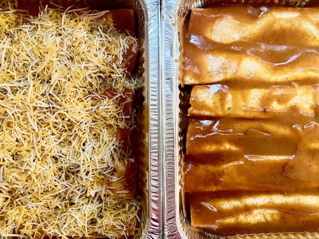 This easy enchilada sauce recipe does not take long at all to make and tastes WAY better than the store bought versions!