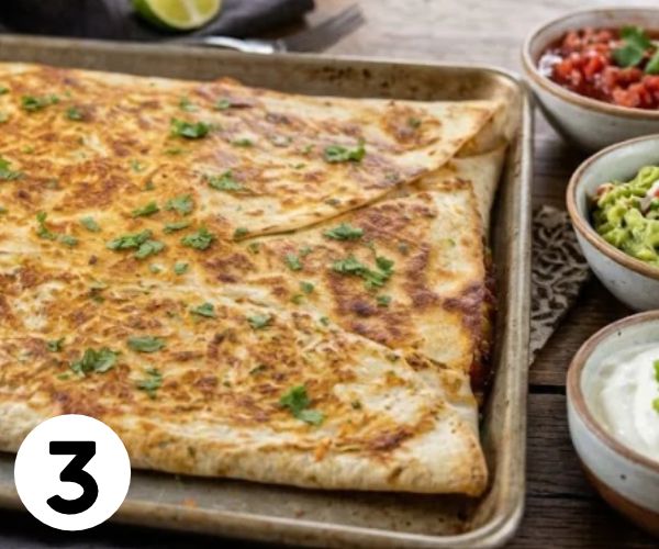 sheet pan quesadilla